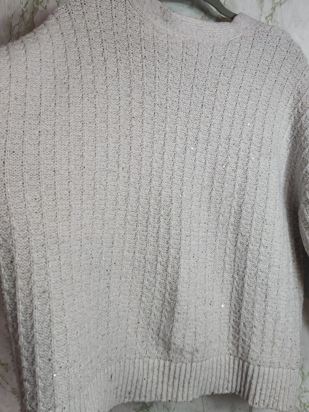 TIME AND TRU Sequin Accent Sweater - Picture 10 of 12